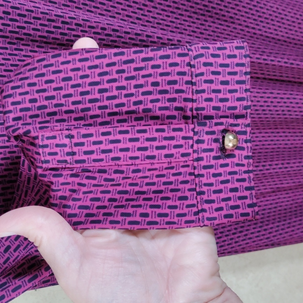 Tory Burch Purple Midi Shirt Dress with Black Belt - Size XS - Picture 7 of 15